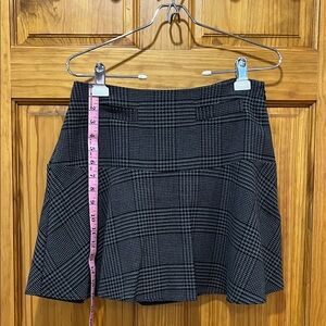 LOFT Classic Black and Gray Plaid Women's Skirt